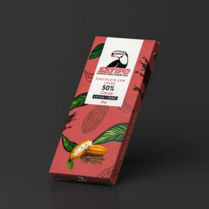 Chocolate bitter con inclusiones, 60% cacao, 50g